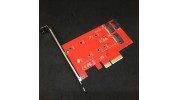 Espada PCIe3NGFF (PCI-Ex4, 2 port M.2 M2 NVME (B+M key), mSATA)